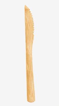 Wooden knife isolated image