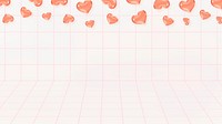 Cute heart grid desktop wallpaper