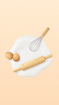 3D baking tool, element illustration