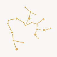 Aesthetic glittery Sagittarius zodiac sign 
