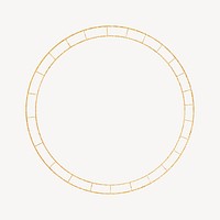 Gold aesthetic circle frame 