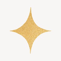 Aesthetic gold glittery sparkle element