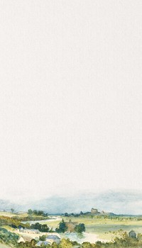 Watercolor landscape art mobile wallpaper. Remixed by rawpixel.