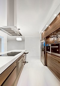 Modern kitchen interior. Remixed by rawpixel. 