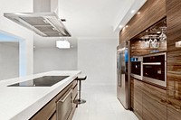 Modern kitchen interior. Remixed by rawpixel. 