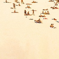 Summer beach background. Remixed by rawpixel. 