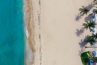 Tropical beach background. Remixed by rawpixel. 