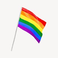 Pride flag, aesthetic illustration