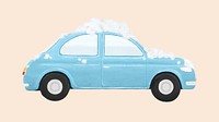 Blue car wash vehicle illustration