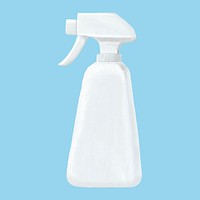 Spray bottle, cleaning design element psd