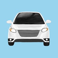 Electric car vehicle illustration