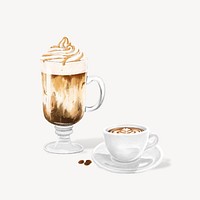 Cafe coffee, aesthetic design resource