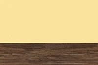 Yellow wooden table background, design resource