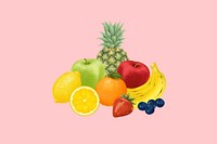 Fruit nutrition aesthetic illustration background