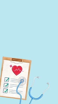 Health checkup blue iPhone wallpaper