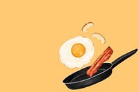 Orange breakfast cooking  aesthetic illustration background