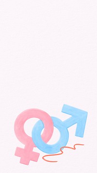 Gender equality purple iPhone wallpaper