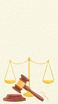 Court justice cream iPhone wallpaper