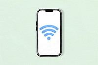 Phone internet wifi aesthetic illustration background