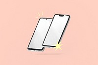 Smartphone aesthetic illustration background