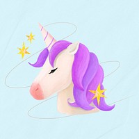 Dream unicorn aesthetic illustration background