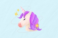 Dream unicorn aesthetic illustration background