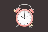 Time clock aesthetic illustration background