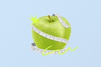 Weight loss aesthetic illustration background