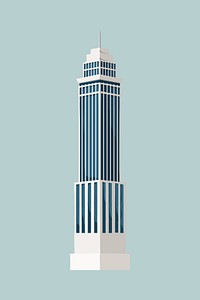 Office building, architecture illustration  vector