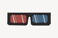 3d movie glasses, entertainment graphic