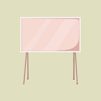 Pink television, technology illustration