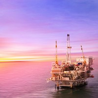 Oil platform background