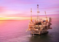 Oil platform background