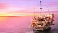 Oil platform background