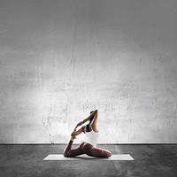 Woman doing yoga background