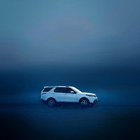 White SUV car background