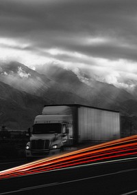 Road freight transport background