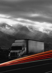 Road freight transport background