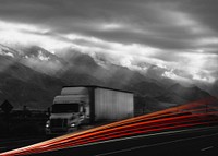 Road freight transport background