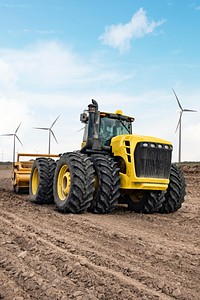 Farm tractor background