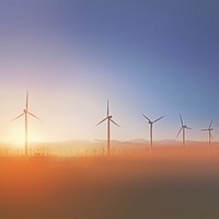 Wind turbine background