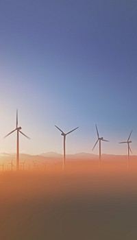 Wind power mobile wallpaper