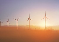 Wind power background