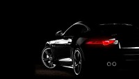 Black sports car background