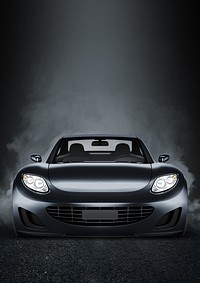 Black sports car background