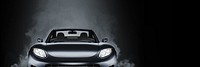 Black sports car blog banner