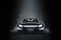 Black sports car background