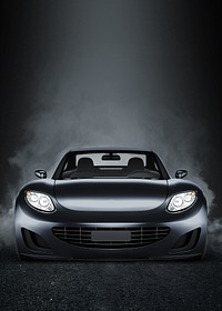 Black sports car background