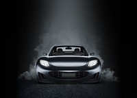 Black sports car background