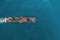 Cargo ship background